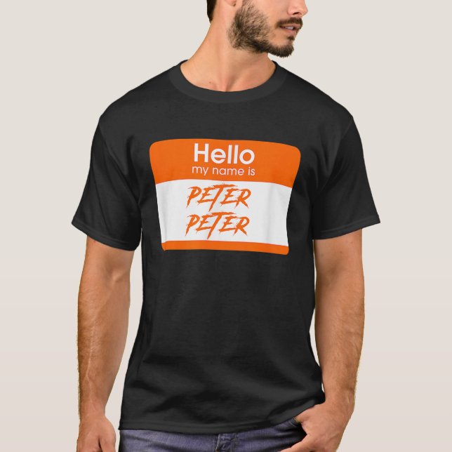 Camiseta Mi Nombre Es Peter Peter Pumpkin Come Funny Hallow (Anverso)
