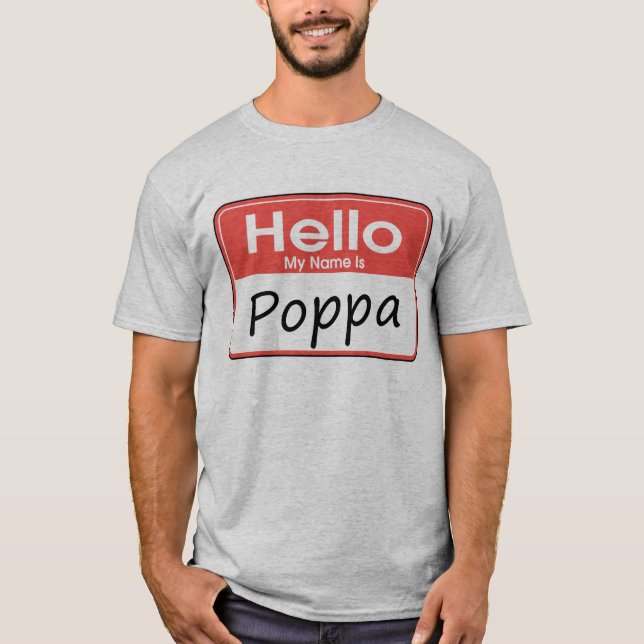 Camiseta Mi nombre es Poppa (Anverso)