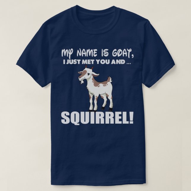 Camiseta Mi nombre es regalo divertido para la ardilla de l (Diseño del anverso)