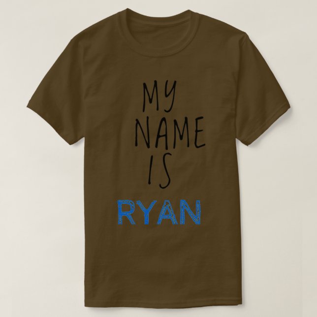 Camiseta Mi Nombre Es Ryan (Diseño del anverso)