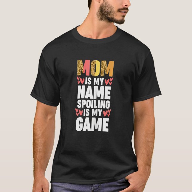 Camiseta Mi nombre, mami, es mi madre del juego. (Anverso)
