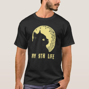 Camiseta Mi noveno cumpleaños de vida Kitten Bday Dad Chist