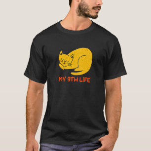 Camiseta Mi noveno cumpleaños de vida Kitten Bday Dad Chist