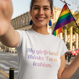 Camiseta Mi novia cree que soy lesbiana