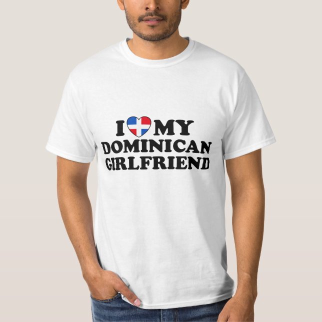 Camiseta Mi novia dominicana (Anverso)
