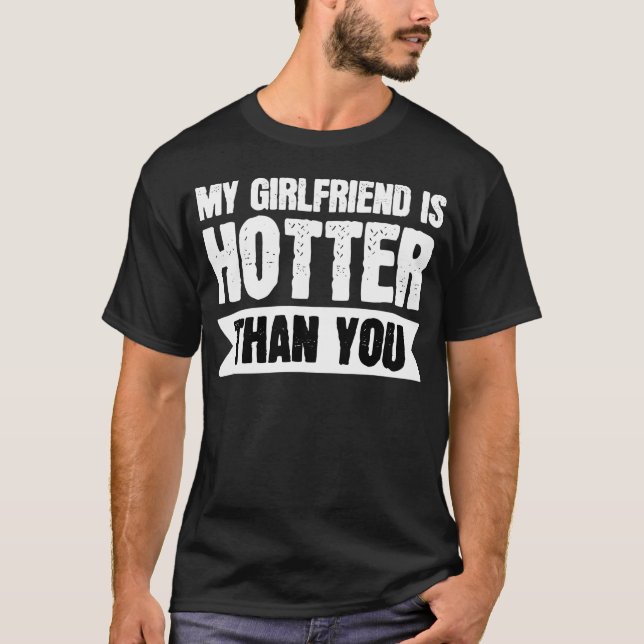 Camiseta Mi novia está más caliente que tú  (Anverso)