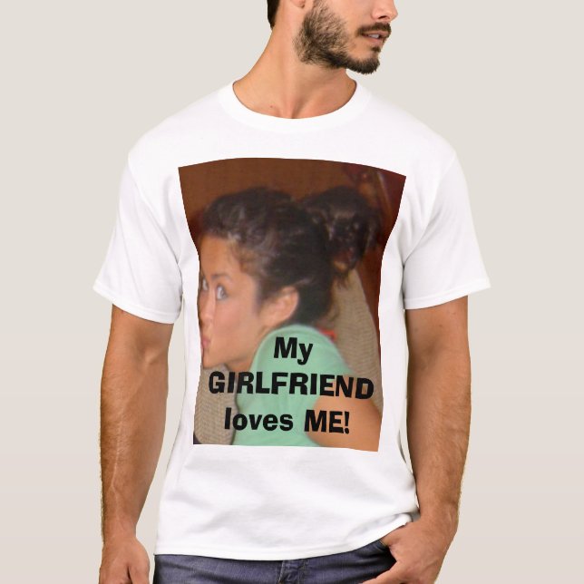 Camiseta ¡Mi NOVIA me ama! (Anverso)