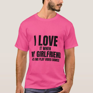 Camiseta Mi novia me deja jugar videojuegos amigos vin