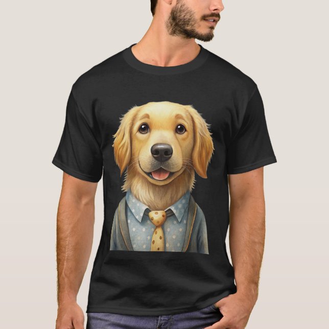 Camiseta Mi novio de Golden Retriever (Anverso)