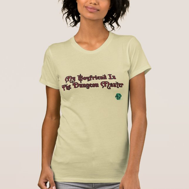 Camiseta Mi novio es la hembra beige del amo de la mazmorra (Anverso)