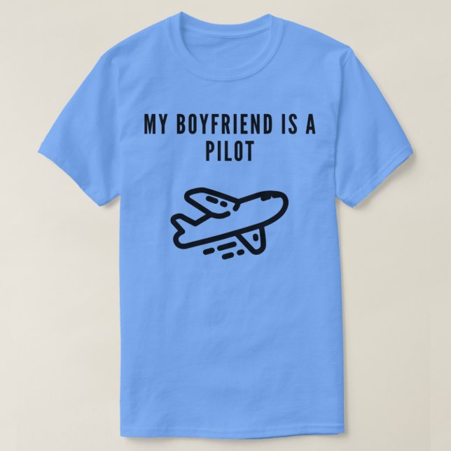 Camiseta mi novio es piloto  (Diseño del anverso)