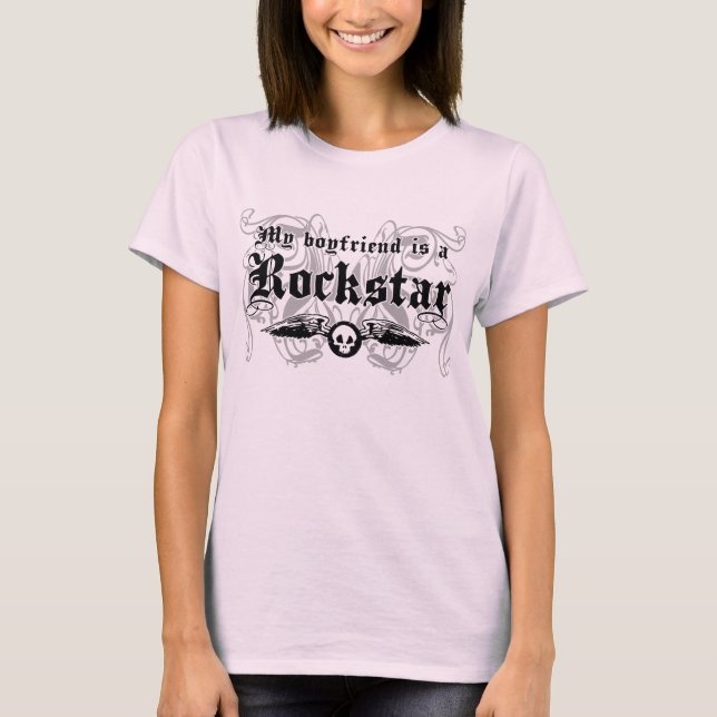 Camiseta Mi novio es Rockstar (Anverso)