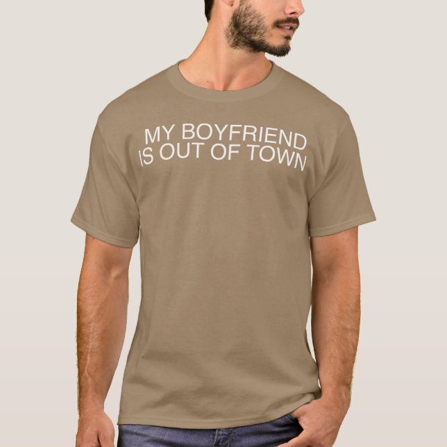 Camiseta Mi novio Outown Retro divertido (Anverso)