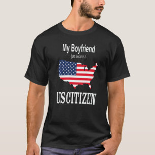 Camiseta Mi Novio Se Convirtió En Un Nuevo Estados Unidos