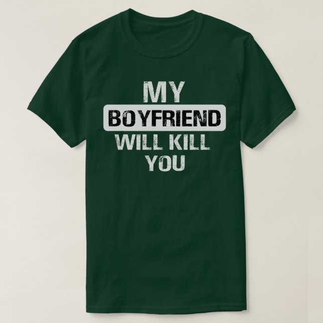 Camiseta mi novio te matará (Diseño del anverso)
