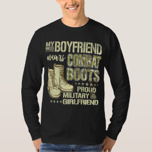 Camiseta Mi Novio Usa Boots De Combate - Girona Militar