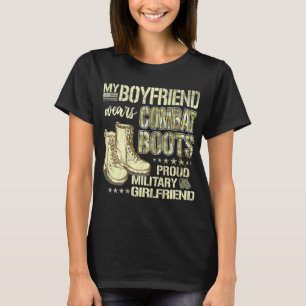 Camiseta Mi Novio Usa Boots De Combate - Girona Militar