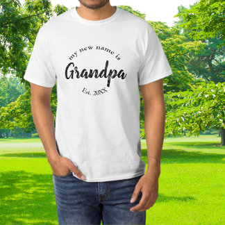 Camiseta Mi nuevo nombre es abuelo nuevo abuelo Est T-Shirt
