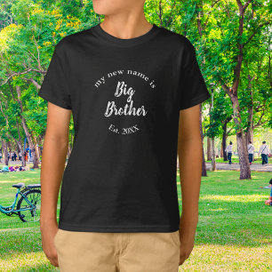 Camiseta Mi nuevo nombre es hermano mayor