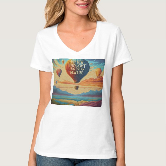 Camiseta Mi nuevo pensamiento, Mi nuevo sueño, Mi nueva vid (Anverso)