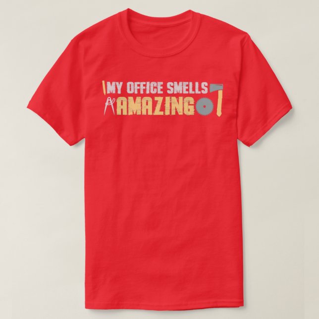 Camiseta Mi oficina huele asombroso (Diseño del anverso)