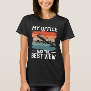 Camiseta Mi Oficina Tiene El Piloto De Aviadores De Aviació