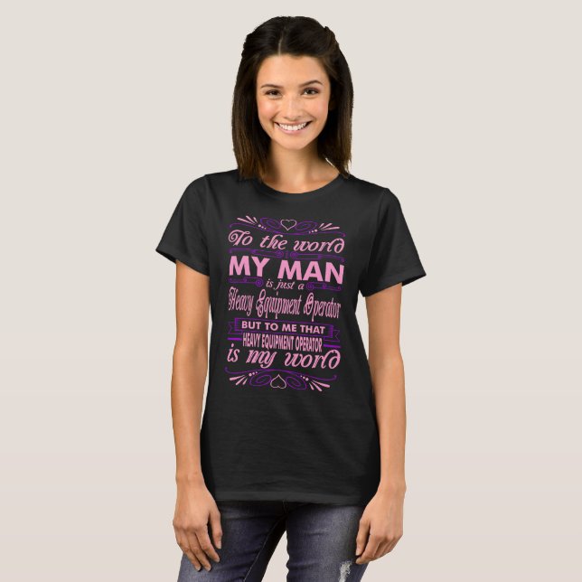 Camiseta Mi operador pesado del equipo del hombre mi (Anverso completo)