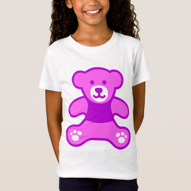 Camiseta Mi oso de peluche púrpura (Anverso)