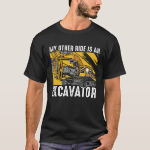 Camiseta Mi Otra Carrera Es Una Excavadora Excavator Open