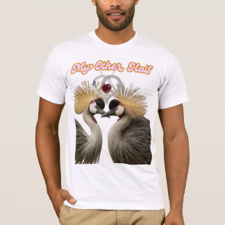 Camiseta "Mi Otra Mitad – Estampa de Amor de Grullas Corona