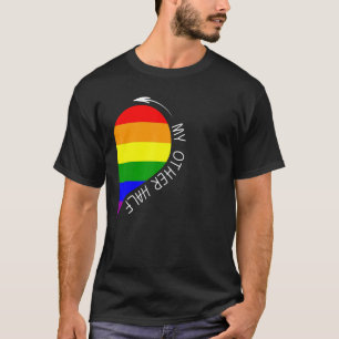 Camiseta Mi otra mitad Gay Hearple Couple Rainbow Pride Gua