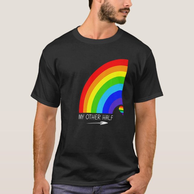 Camiseta Mi otra pareja gay orgullo arcoiris Guay Lgbt (Anverso)
