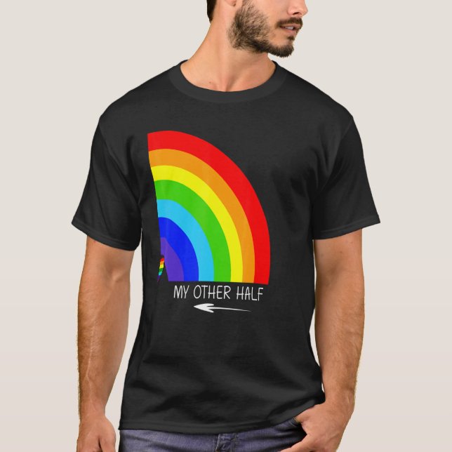 Camiseta Mi otra pareja gay orgullo arcoiris Guay Lgbt (Anverso)