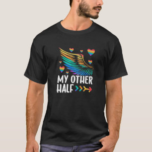 Camiseta Mi otra pareja mitad LGBTQ pareja Lesbiana Girlf