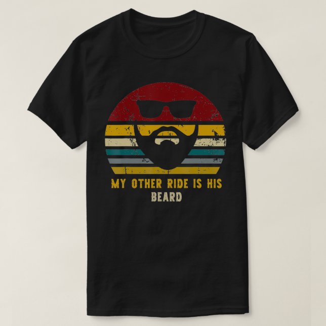Camiseta Mi otra travesía es su barba graciosa barba de hir (Diseño del anverso)