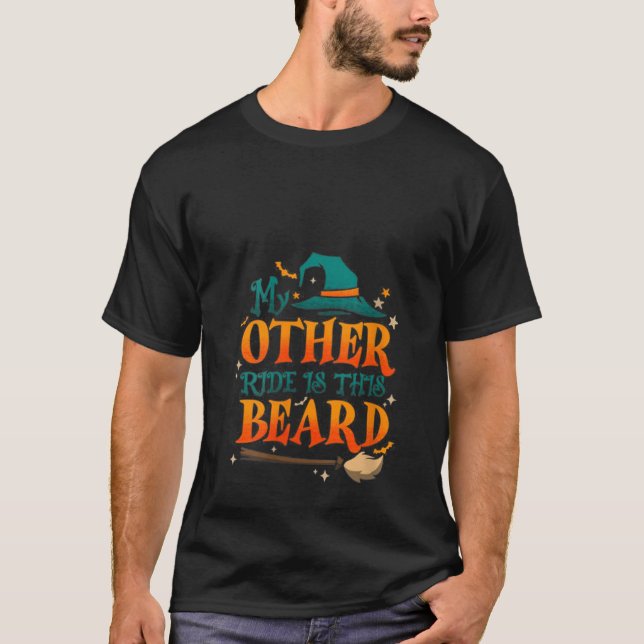 Camiseta Mi otra travesía es su barba Graciosa Bruja Hallow (Anverso)