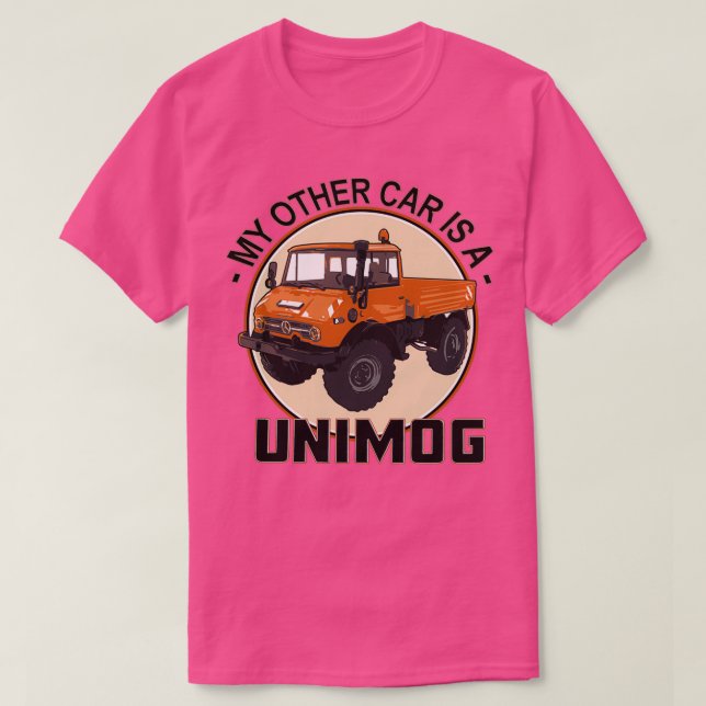 Camiseta Mi otro coche es un Naranja de Unimog (Diseño del anverso)