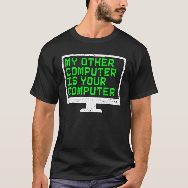 Camiseta Mi Otro Equipo Es Su Ciberseguridad Informática (Anverso)