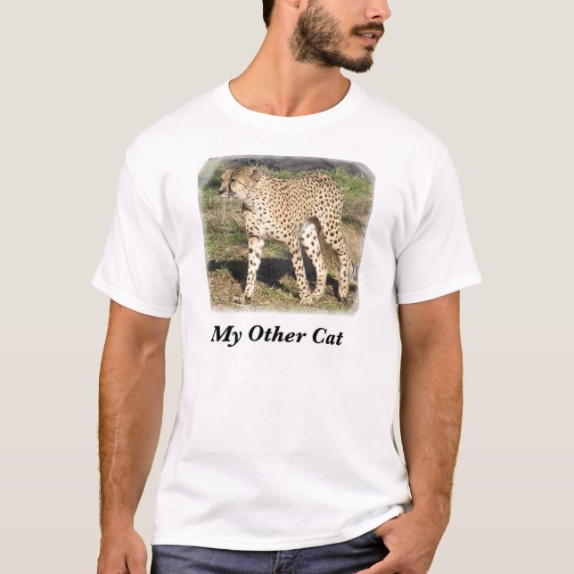 Camiseta Mi otro - gato (guepardo) (Anverso)