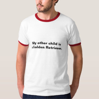 Camiseta Mi otro niño es un perro perdiguero de oro