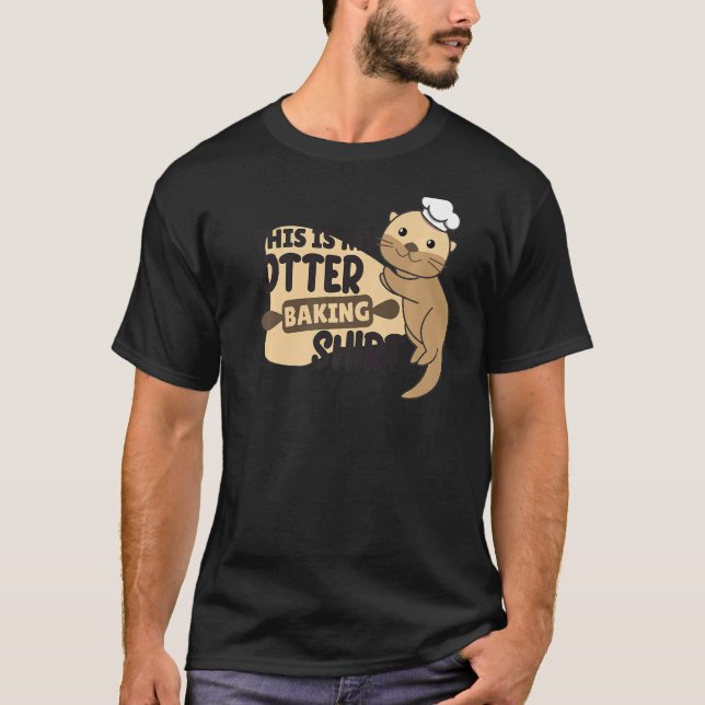 Camiseta Mi Otter Baking Funny Otter Pun (Anverso)