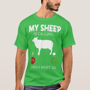 Camiseta Mi oveja dice que debo ir pastor granjero.