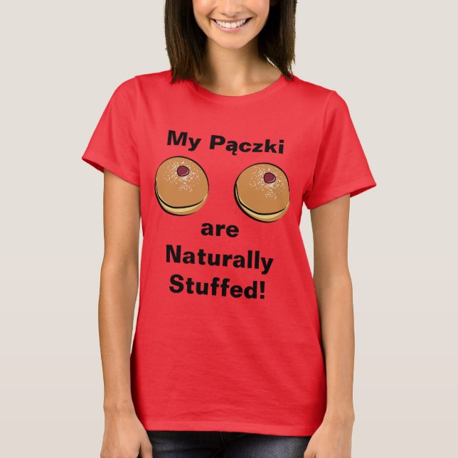 Camiseta ¡Mi Paczki se rellena naturalmente! (Anverso)