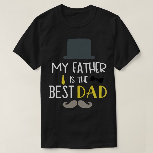Camiseta mi padre es el mejor papá (Diseño del anverso)