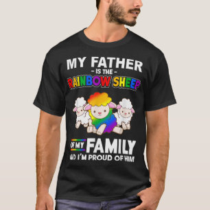 Camiseta Mi padre es la oveja arcoíris de mi familia LGBT D