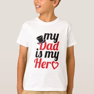 Camiseta mi padre es mi héroe (Feliz Día del Padre)