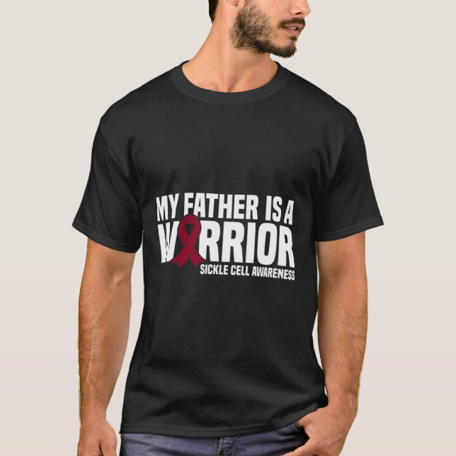 Camiseta Mi padre es un guerrero con una célula de níquel d (Anverso)