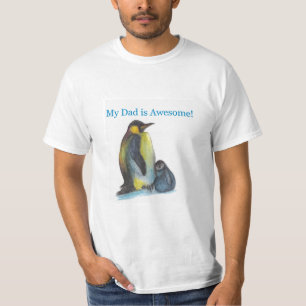 Camiseta Mi padre es un pingüino asombroso Blanco