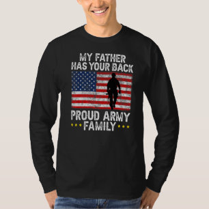 Camiseta Mi padre tiene tu espalda orgullosa familia del ej