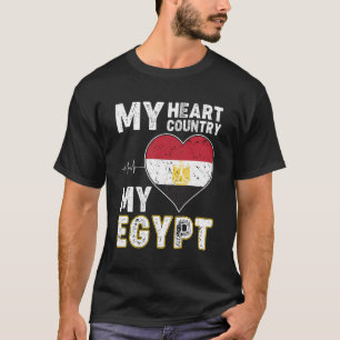 Camiseta Mi país cardíaco mi Egipto